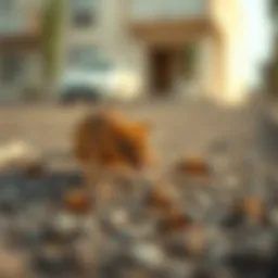 A detailed view of common pests found in Dubai, including insects and rodents.