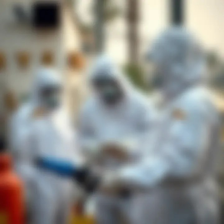 Effective Pest Control Methods An illustration showing various pest control methods used in Dubai.