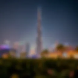 A breathtaking view of the Burj Khalifa illuminated for Eid celebrations