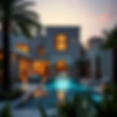 Investment Opportunities in Dubai's Luxury Real Estate A luxurious property in Dubai representing investment opportunities