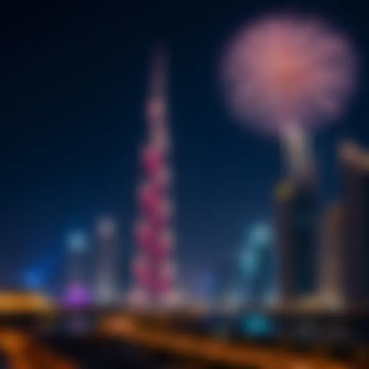 Fireworks display in Dubai