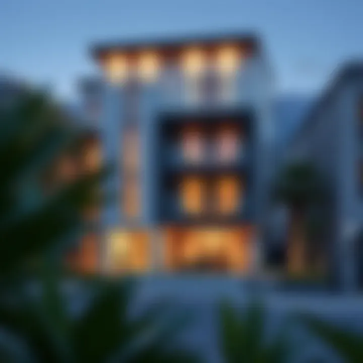 Raf Hotel Apartments exterior view highlighting its architectural beauty