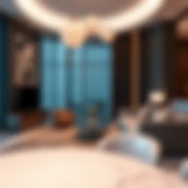 Luxurious interior of Raf Hotel Apartments showcasing modern design