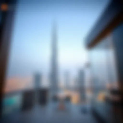 Stunning view of Burj Khalifa from a high vantage point