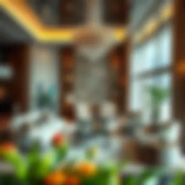 Luxurious interior of a residence in Burj Khalifa