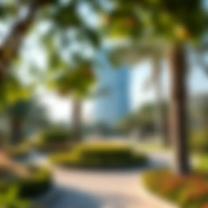 Scenic parks and recreational areas in residential complexes