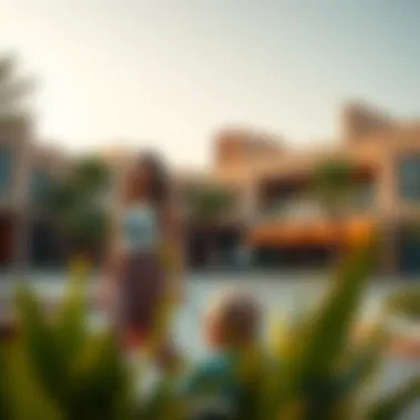 Vibrant community spaces integrated within Sahara Meadows for business interactions.