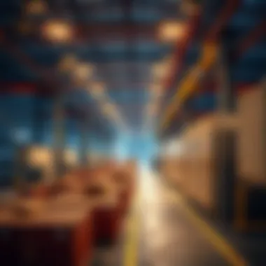 Modern logistics facilities within Sahara Meadows