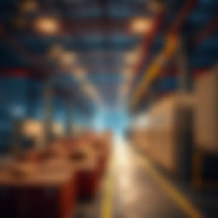 Modern logistics facilities within Sahara Meadows