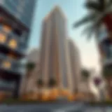 Architectural view of Sidra Tower showcasing its modern design