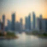 Modern skyline of Dubai showcasing luxury apartments and skyscrapers