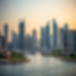 Modern skyline of Dubai showcasing luxury apartments and skyscrapers