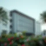 A modern British school building in Dubai showcasing architectural design