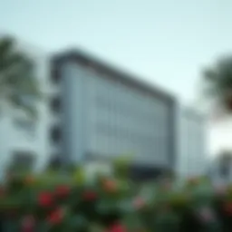 A modern British school building in Dubai showcasing architectural design