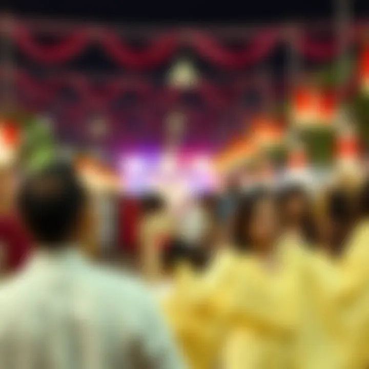 Cultural Festivities and Community Engagement A vibrant cultural festival highlighting traditional art and performances.