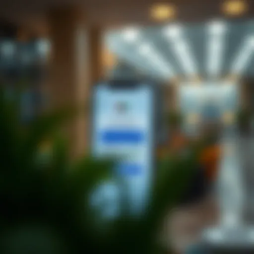 A digital interface showcasing the UAE Pass application page on a smartphone.