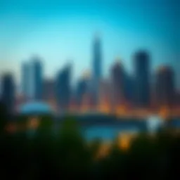 Stunning skyline view of Jumeirah Lake Towers