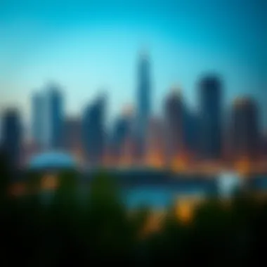 Stunning skyline view of Jumeirah Lake Towers