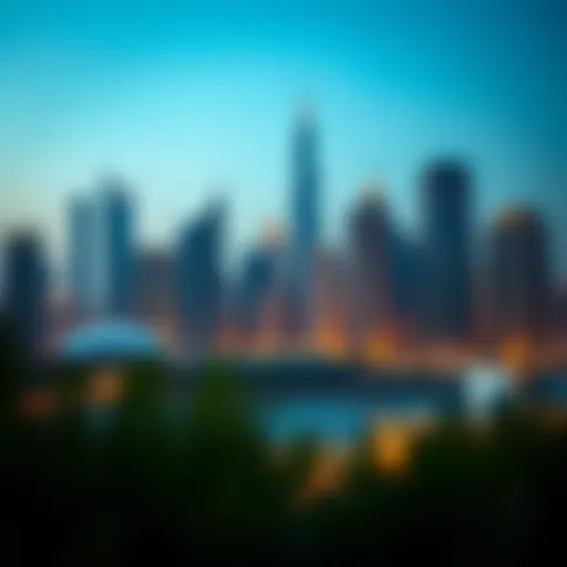 Stunning skyline view of Jumeirah Lake Towers