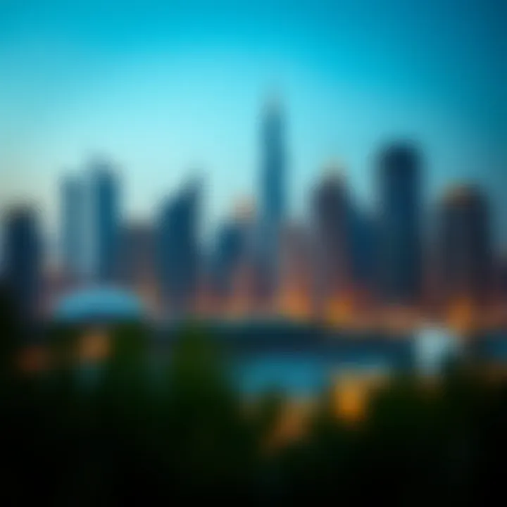 Stunning skyline view of Jumeirah Lake Towers