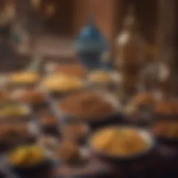 An exquisite Iftar spread reflecting traditional Emirati cuisine