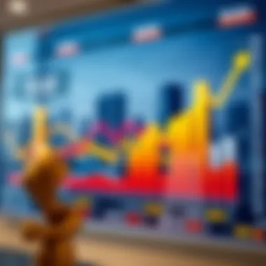 Vibrant real estate market trends illustrated through graphs