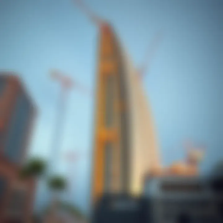 Construction phase of Arc Tower capturing innovative techniques in architecture