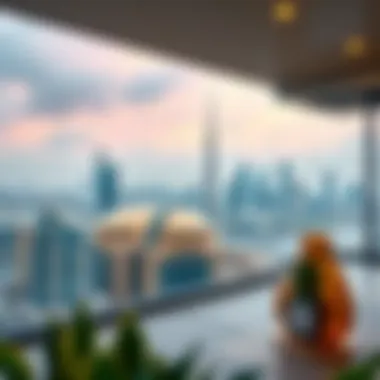 Panoramic view of Dubai skyline showcasing modern living