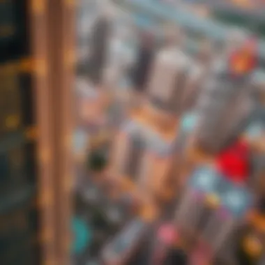 Aerial view of a vibrant real estate development in Dubai