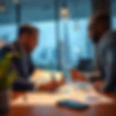 Investors analyzing charts and graphs related to Dubai's market trends