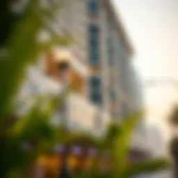 A stunning view of Vida Downtown Dubai showcasing its architectural elegance