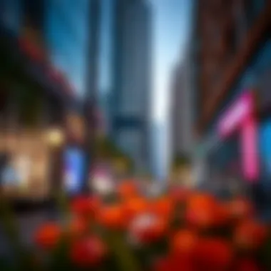 A vibrant lifestyle scene at Vida Downtown Dubai representing urban living