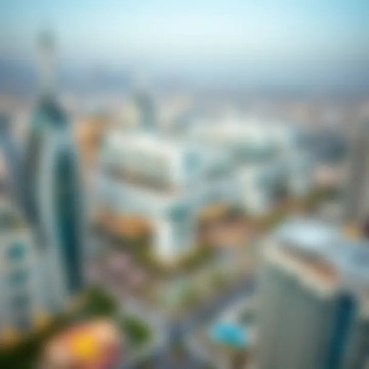 Aerial View of Vida Dubai Aerial view of Vida Dubai showcasing its stunning skyline and luxurious architecture.