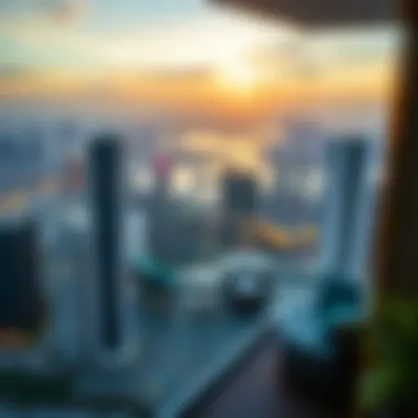 Spectacular Views from W Residences Breathtaking view from a balcony at W Residences