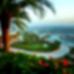 A panoramic view of Wasl Green Park showcasing its lush landscapes and modern design elements.