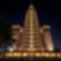 Stunning exterior view of Zumurud Tower showcasing its unique design